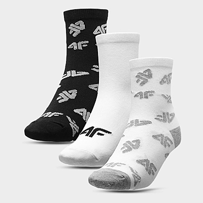 HJL21-JSOM003 GREY+WHITE+BLACK Ponožky
